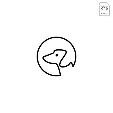 evcil hayvan bakımı iş vektör izole için köpek logosu tasarım ilham