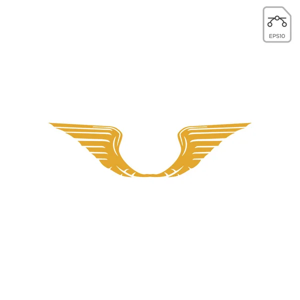 Wings logo design abstract vector icon isolated — 스톡 벡터