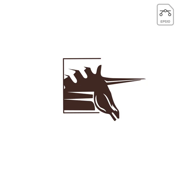 Pferd Pegasus Logo Design Inspiration Vektor Symbol isoliert — Stockvektor