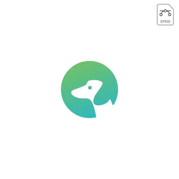 Chien logo design inspiration pour animaux de compagnie entreprise vecteur isolé — Image vectorielle