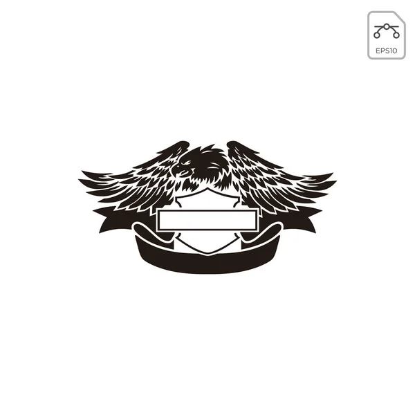 Harley davidson emblema o logotipo símbolo vector aislado — Vector de stock