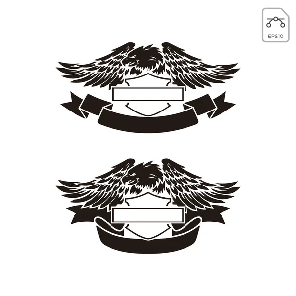 Harley Davidson Emblem oder Logo Symbol Vektor isoliert — Stockvektor