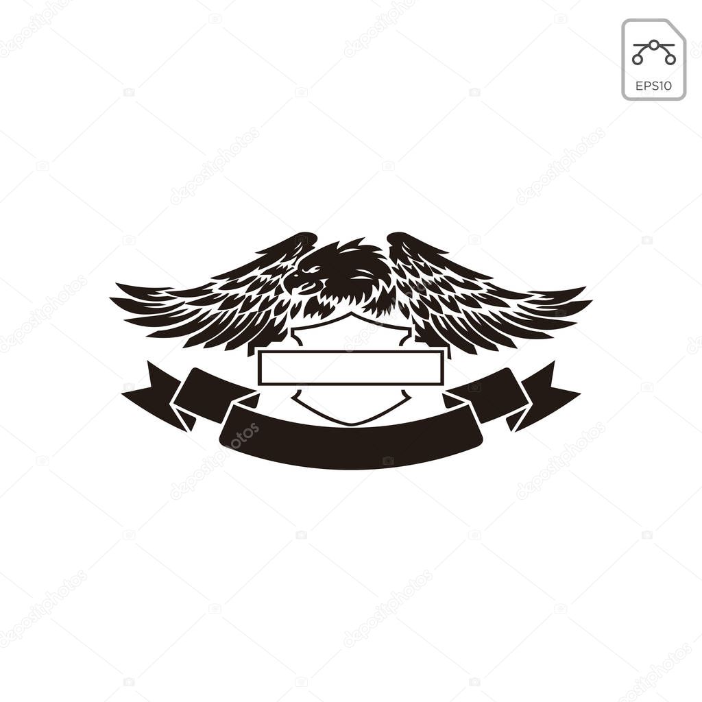 Harley davidson emblem or logo symbol vector element isolated