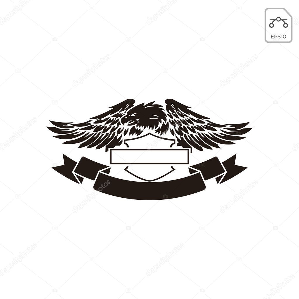 harley davidson emblem or logo symbol vector isolated