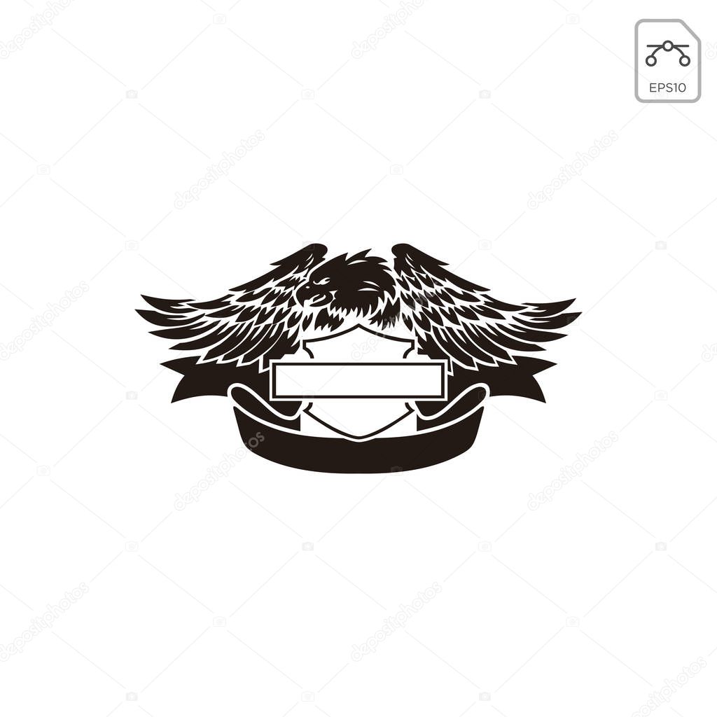 Harley davidson emblem or logo symbol vector element isolated