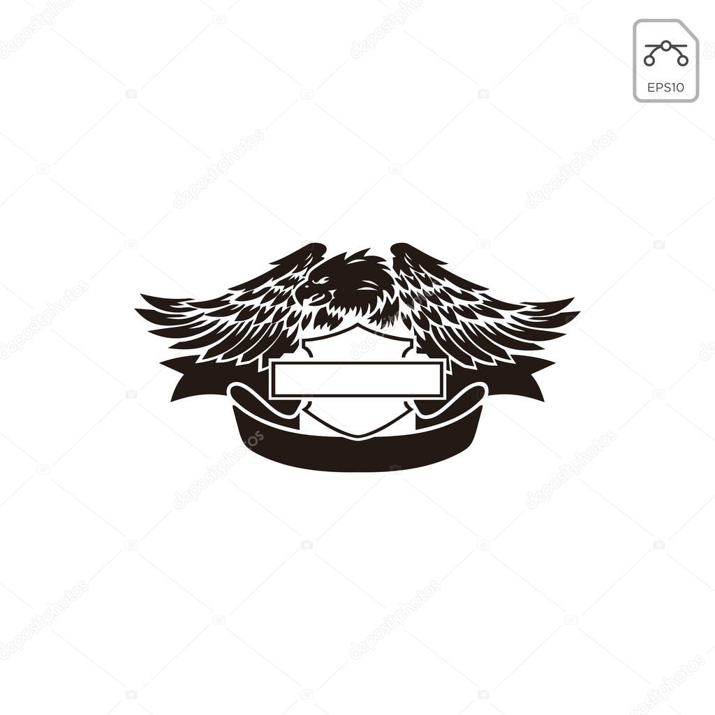 harley davidson emblem or logo symbol vector isolated