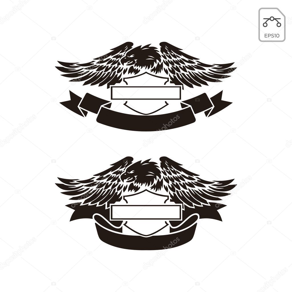 Harley davidson emblem or logo symbol vector element isolated