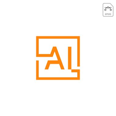 ilk Ai logosu veya sembol iş şirketi vektör simgesi yalıtılmış