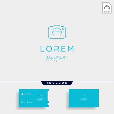 İlk Kamera Deklanşör logo Tasarım Vektör
