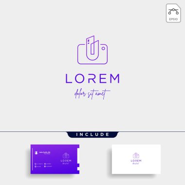 Kamera Deklanşör logosu Tasarım Vektör İllüstrasyon Simgesi