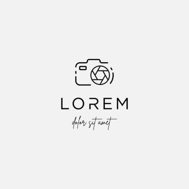 Kamera Deklanşör logo Tasarım Vektör İşaret Tasarımı