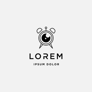 Kamera Zamanlayıcı Logo Şablon vektör tasarım simgesi