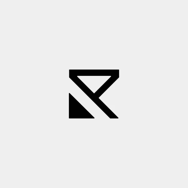 Buchstabe k ak ka r Monogramm Logo Design minimales Symbol — Stockvektor