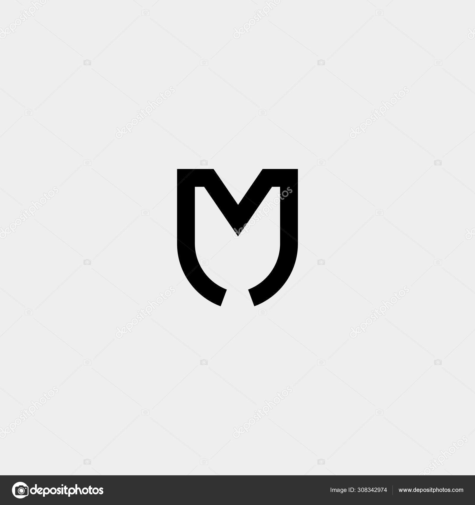 Letter M AM MA MM Monogram Logo Design vector