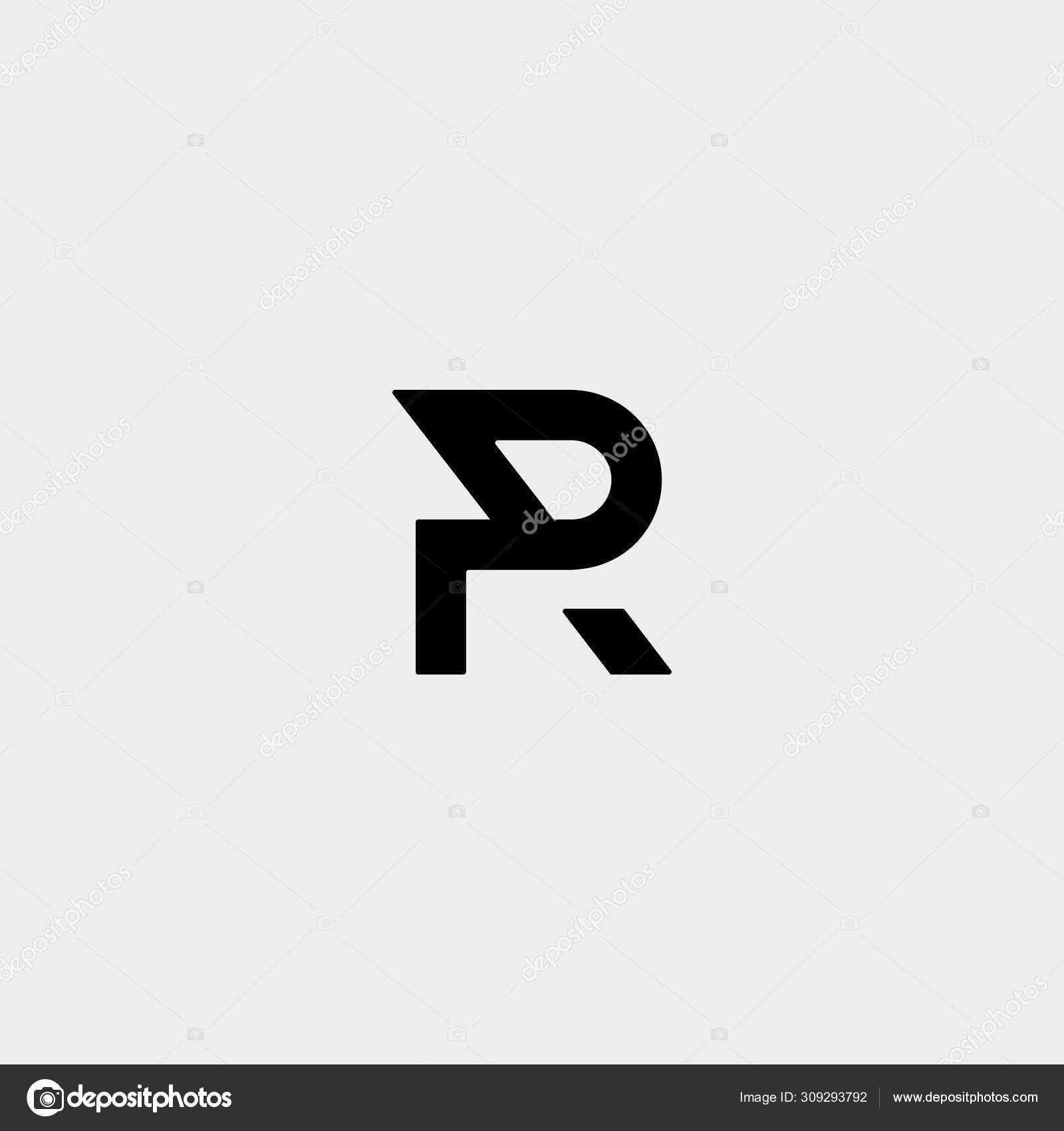 Monogram logo design template pb letter Royalty Free Vector