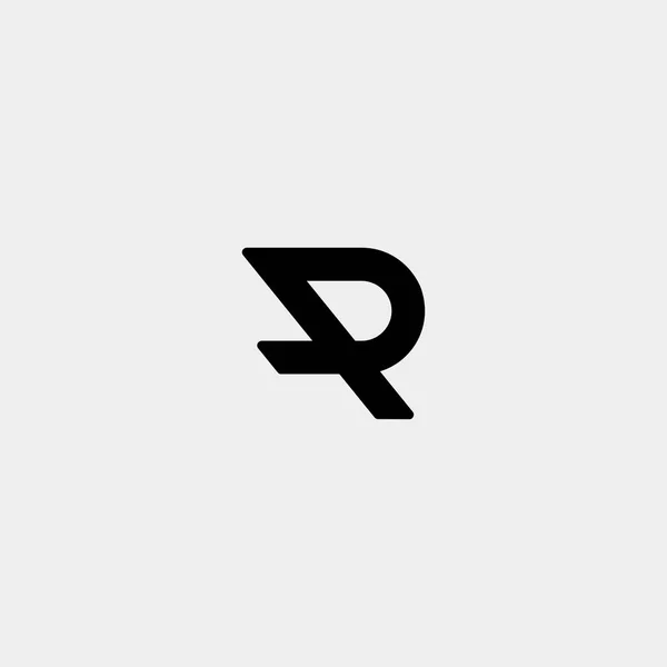 Brief ap ar r Monogramm Logo Design minimal — Stockvektor
