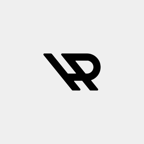 Lettera HP HR Monogram Logo Design Minimal — Vettoriale Stock