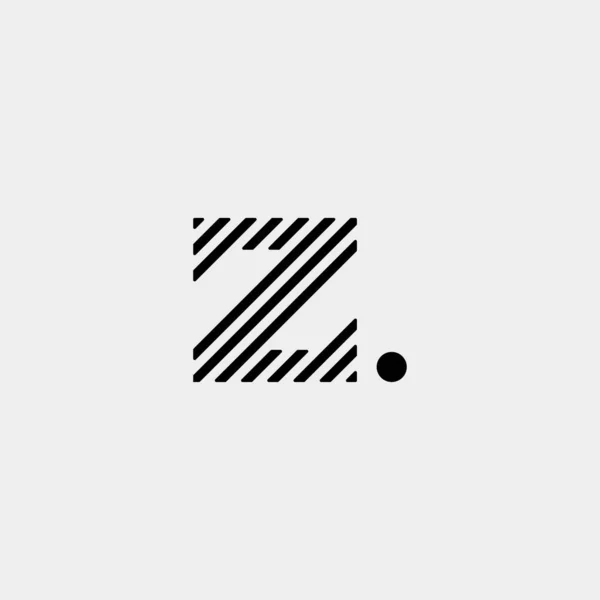 Letter Z ZZ Logo Design Simple Vector — Stock Vector