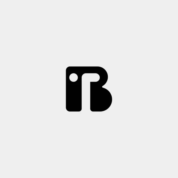 Letter TB BT B Logo Design Simple Vector — стоковый вектор