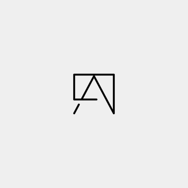 Carta A AA Chat Talk Logo Template Vector Design —  Vetores de Stock