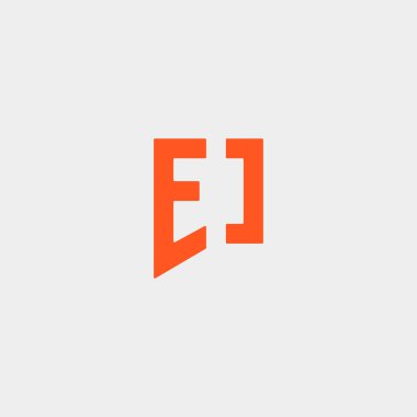 E Harfi Sohbet Logo Şablonu Vektör Tasarımı