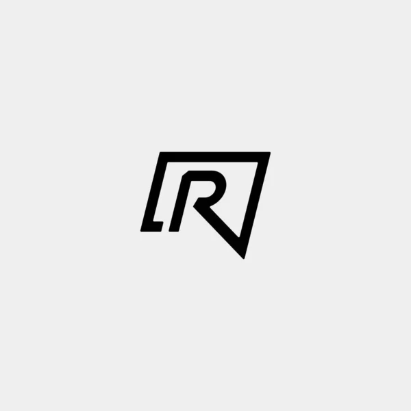 Brev R Chat Logotypmall Vektor Design — Stock vektor