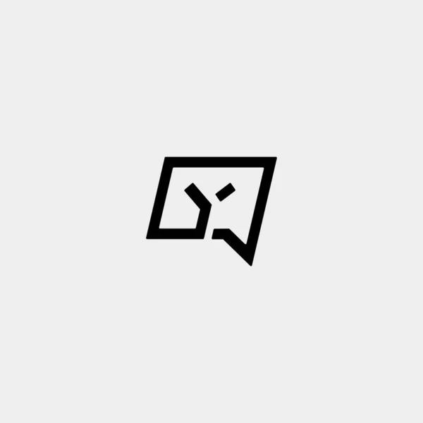 Επιστολή Y Chat Πρότυπο λογότυπο Σχεδιασμός διάνυσμα — Διανυσματικό Αρχείο
