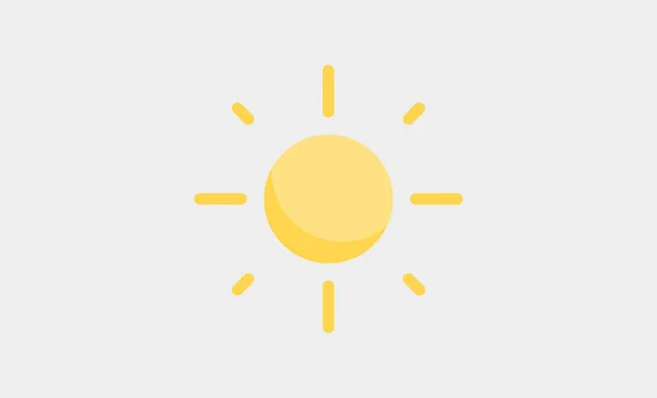 Sun summer icon symbol vector minimal design — Stock Vector