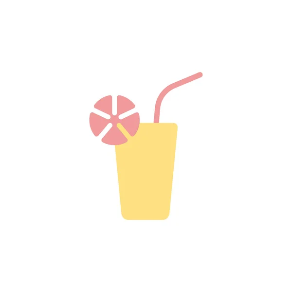Icono de bebida de jugo o ilustración de diseño de signo — Archivo Imágenes Vectoriales