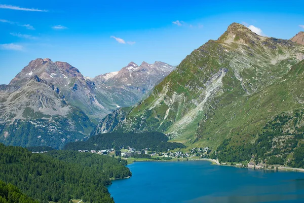 Вид Перевал Малой Швейцарии Начало Реки Инн — стоковое фото