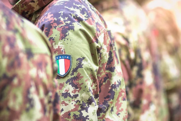 Detalle de camuflajes de soldados italianos — Foto de Stock