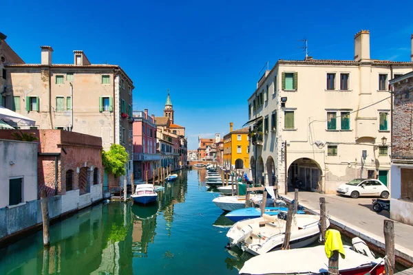 Canal Vena à Chioggia en Vénétie Italie — Photo