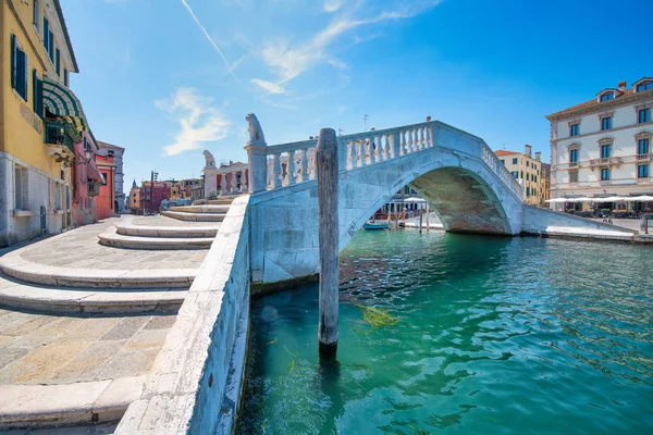 Vigo brücke in chioggia in der nähe von venedig italien — Stockfoto