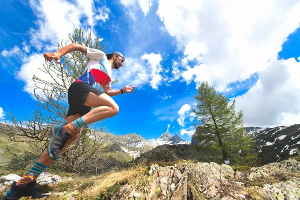 Ultra Trail Bergen Tijdens Training — Stockfoto