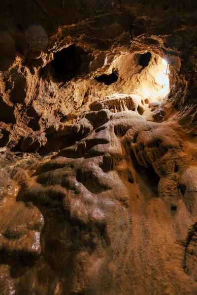 Détail Des Grottes Touristiques Calcaires Dans Vallée Brembana Bergame Italie — Photo