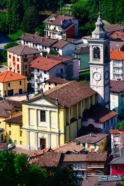 Pfarrkirche Von San Pellegrino Terme Italien — Stockfoto