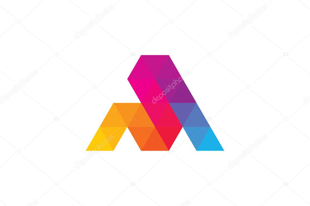 Letter m icon font w symbol text