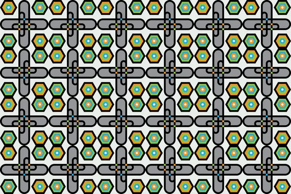 Şekil afiş artı Çokgen zemin düz desen