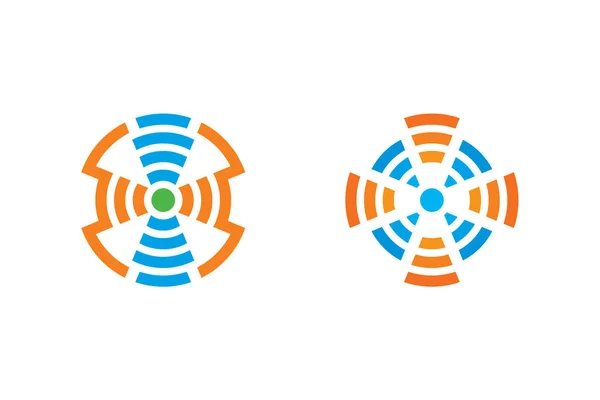 Simgeler daire soyut Logo hattı