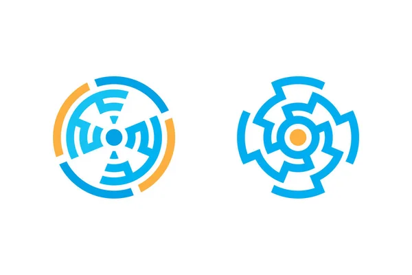 Simgeler daire soyut Logo hattı