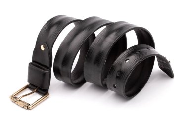 Arka bükülmüş kemer beyaz izole