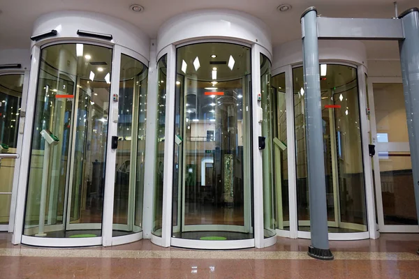 Security system at the entrance to the Bank . — Stock Photo, Image