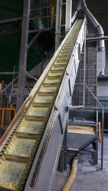 Bitki Biyokütleden briketler üretimi için alışveriş. Biyoyakıt.