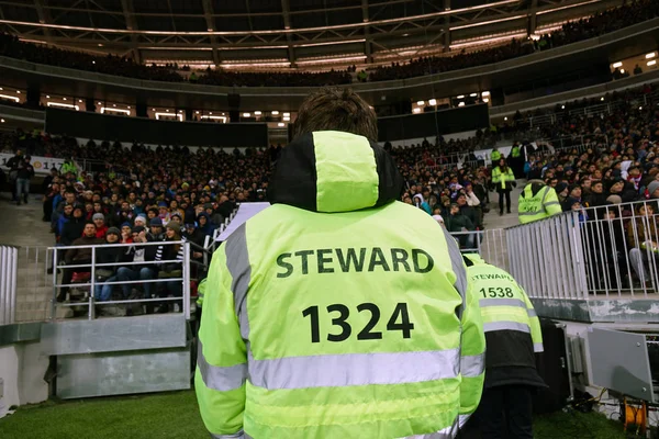 Moscou. Russie-11 novembre 2018.Stewart à un match de football . — Photo