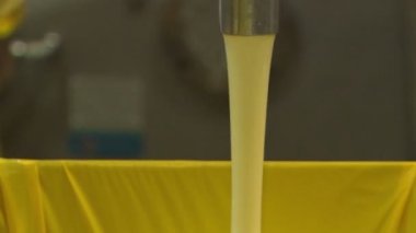 Tereyağı süt fabrikasında kapsayıcısına borudan puring olduğunu.