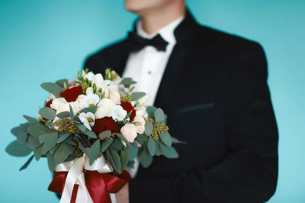 Buenas Tardes Cocina Hermosa Novia Vestida Preparada Para Una Boda — Foto de Stock