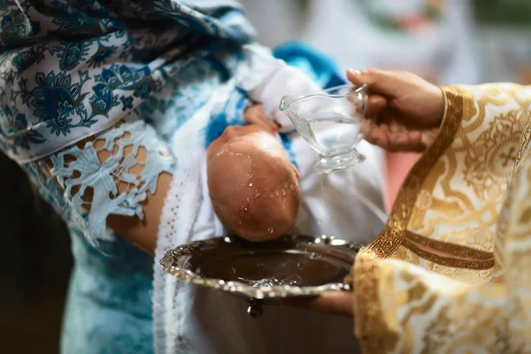 Церемонія Хрещення Церкві Благословення Водою Заходи — стокове фото