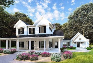 Güzel çiftlik evi tarzı ev
