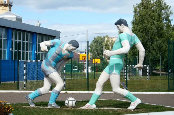 Monumento Los Jugadores Fútbol — Foto de Stock