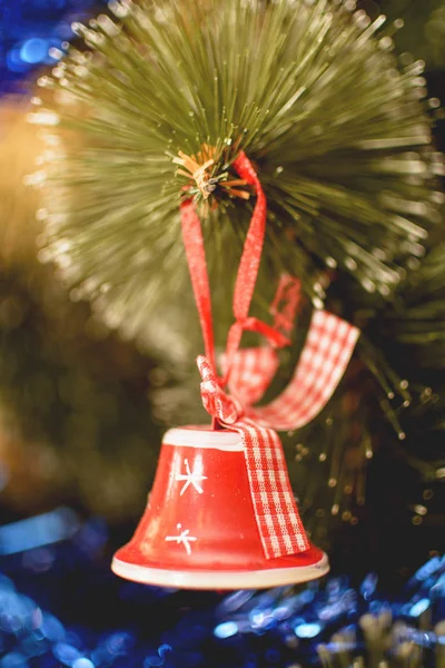 Christmas Tree Decorated Toys — Stock Photo, Image